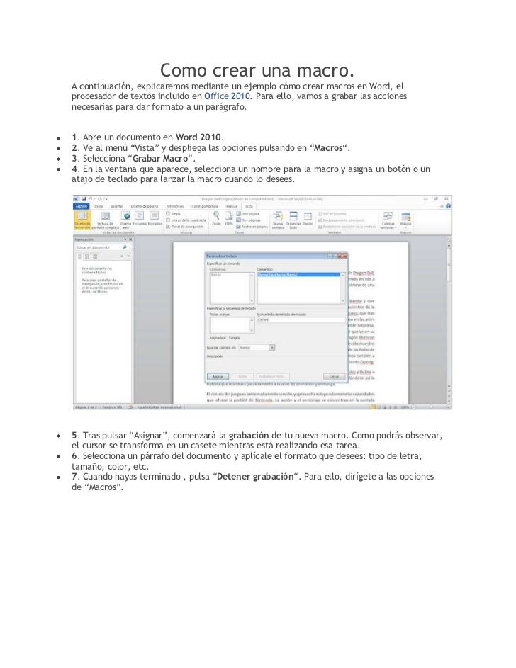 Como Crear Una Macro