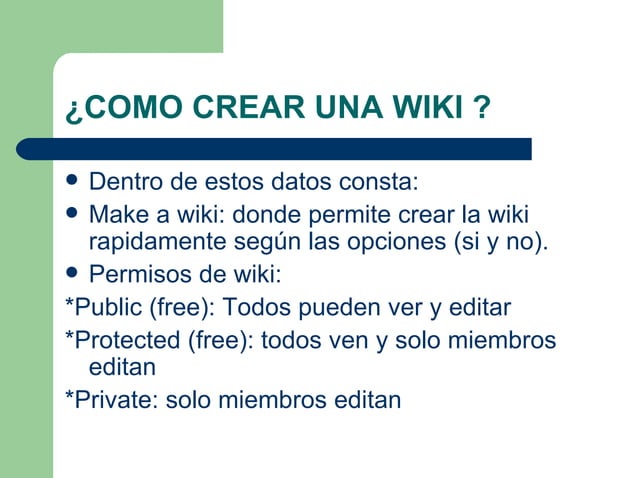 Como crear una wiki