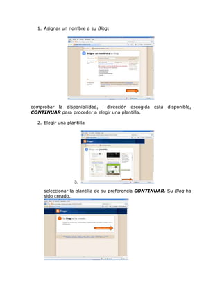 Como crear un blog