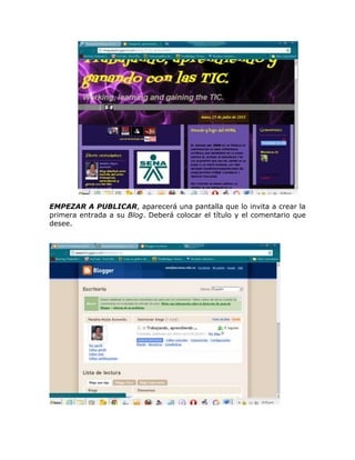 Como crear un blog