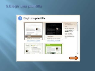 5.Elegir una plantilla