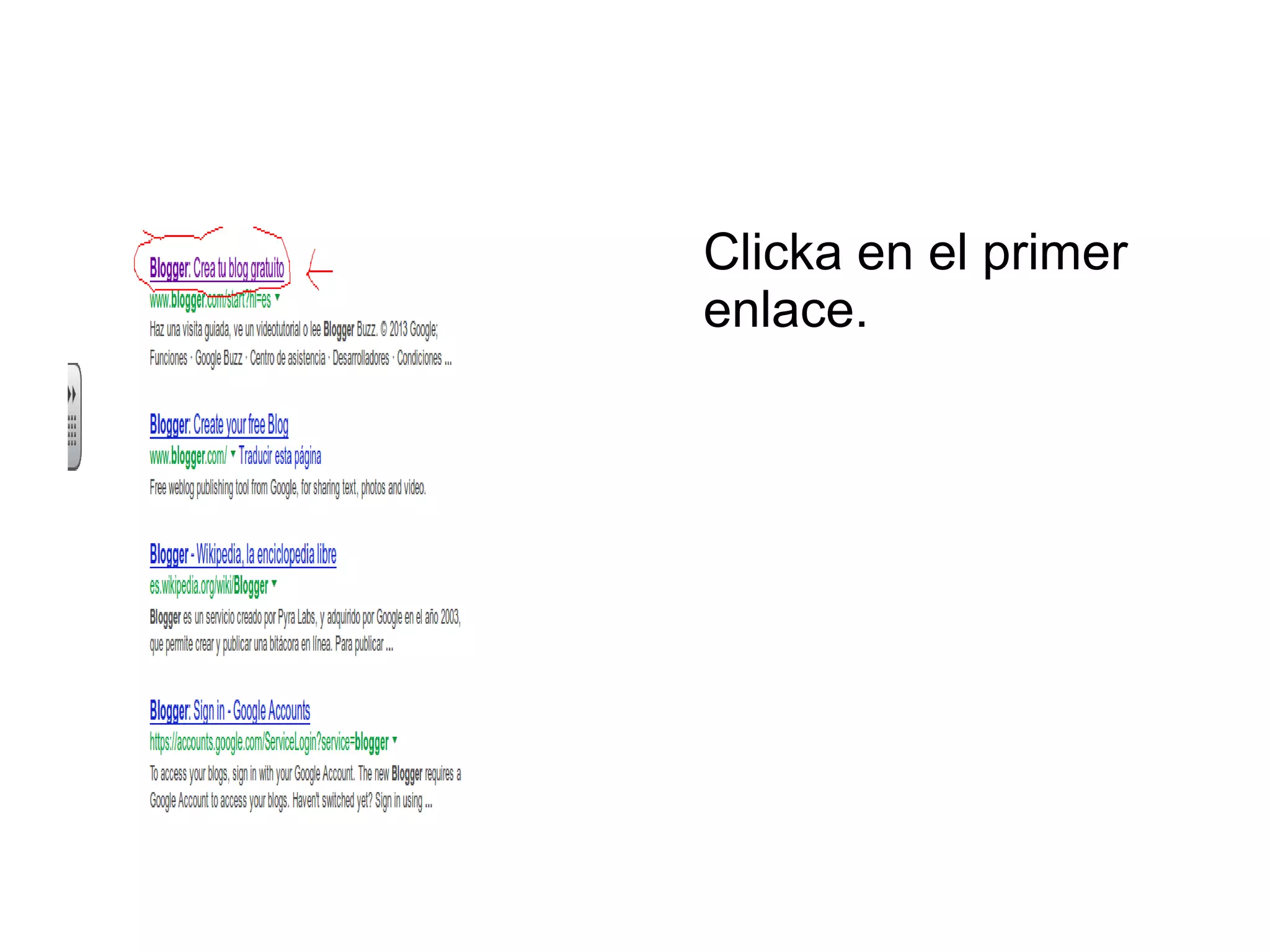 Clicka en el primer
enlace.
 