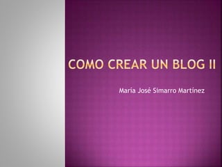 María José Simarro Martínez
 