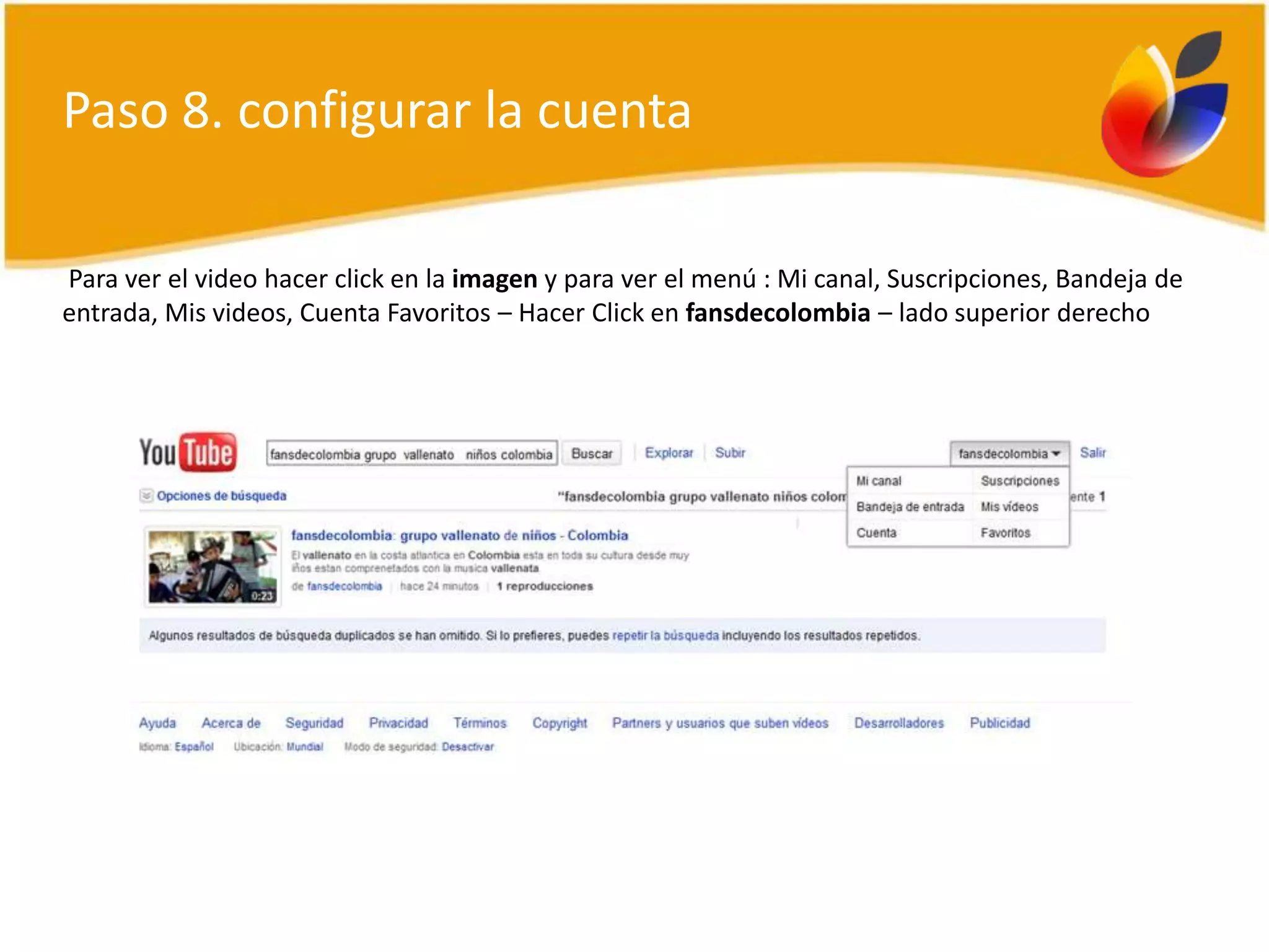 Como crear un canal de youtube en 10 paso | PPT