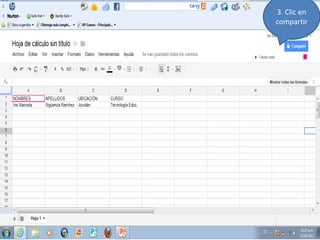 3. Clic en
compartir