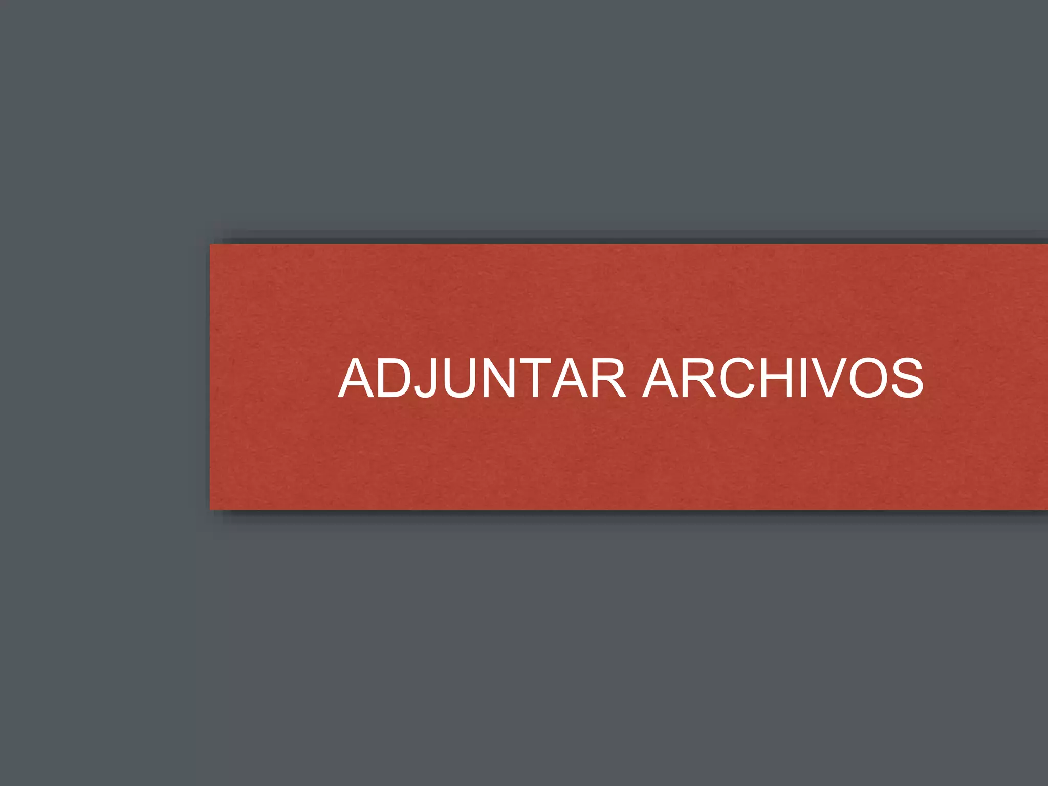 ADJUNTAR ARCHIVOS
 