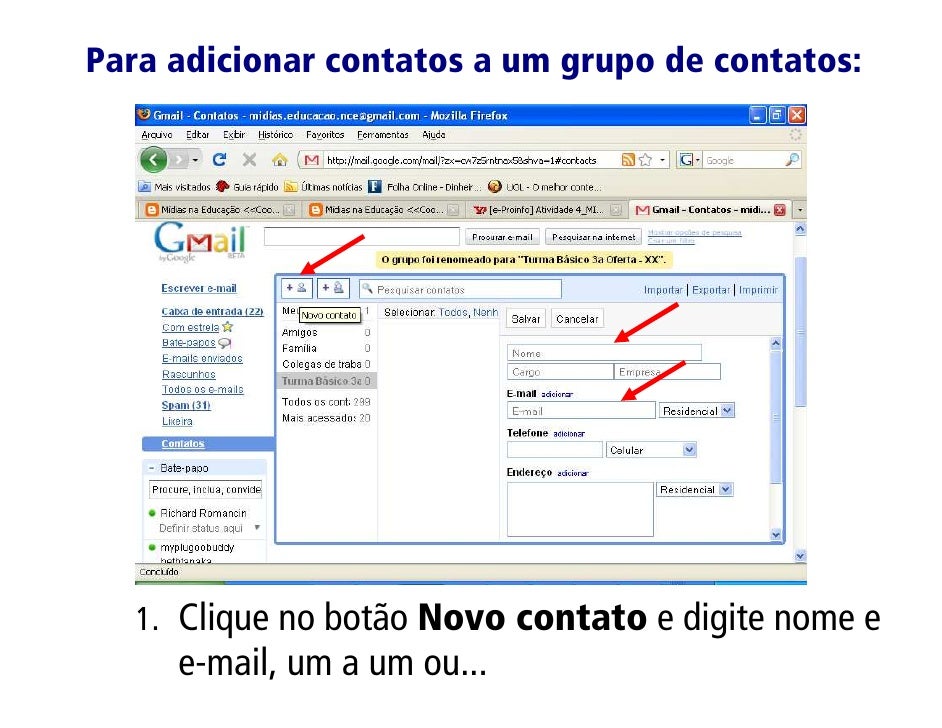 Como Criar Grupo No Gmail Para Enviar Email