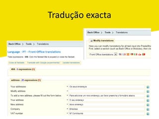 Tradução exacta
