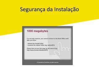 Segurança da Instalação