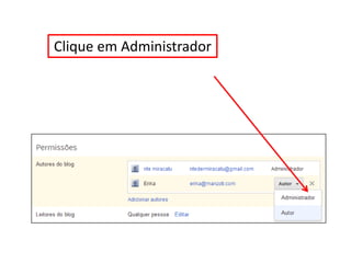 Clique em Administrador
 