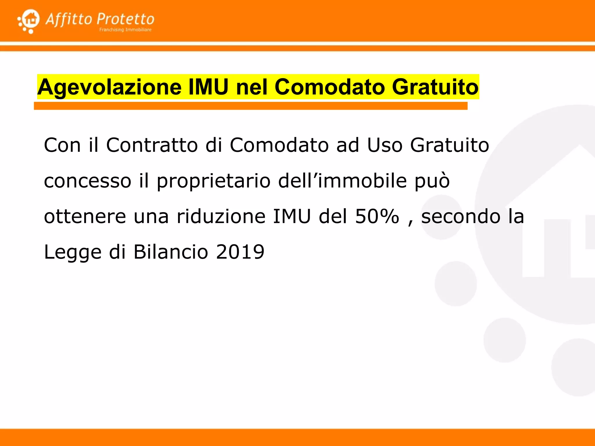 imu comodato d uso gratuito