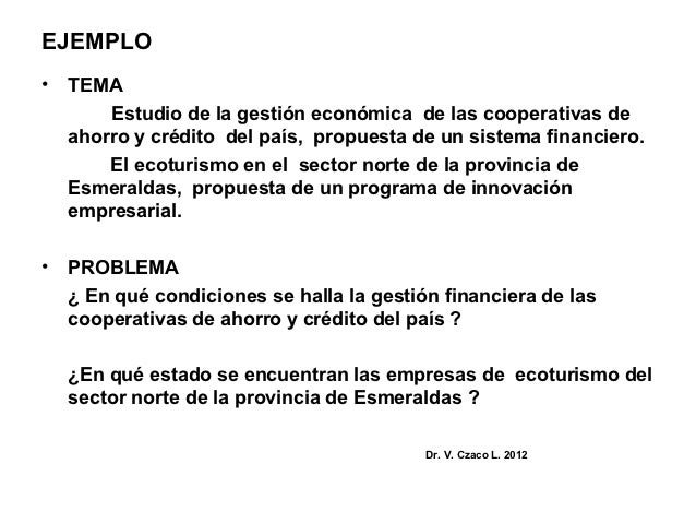 Como definir el tema de investigacion