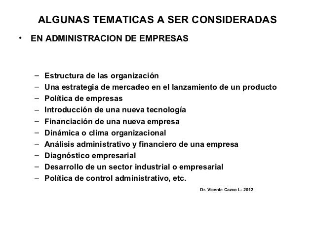 Como definir el tema de investigacion