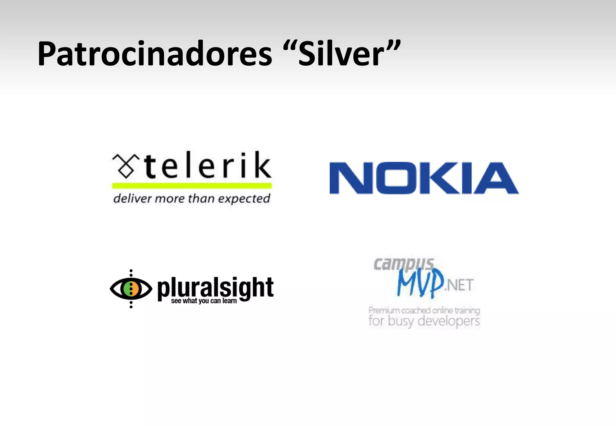 Patrocinadores “Silver”
 