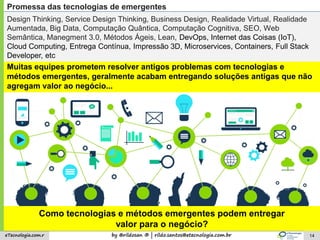 by @rildosan ® | rildo.santos@etecnologia.com.breTecnologia.com.r 14
Design Thinking, Service Design Thinking, Business De...