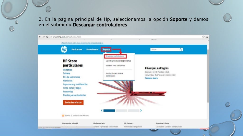 Como descargar e instalar drivers hewlett packard