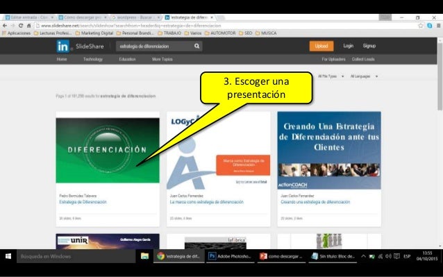 como descargar un archivo de slideshare