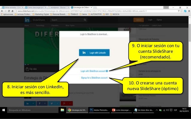 como descargar un archivo de slideshare