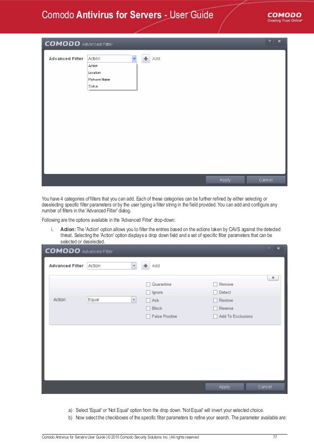 Comodo filesystem filter driver is not loaded