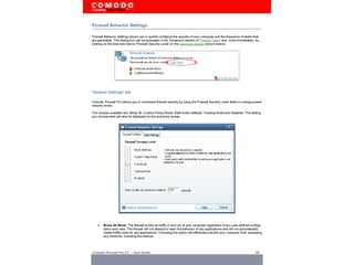 Comodo Advanced Network Firewall Engine