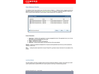 Comodo Advanced Network Firewall Engine
