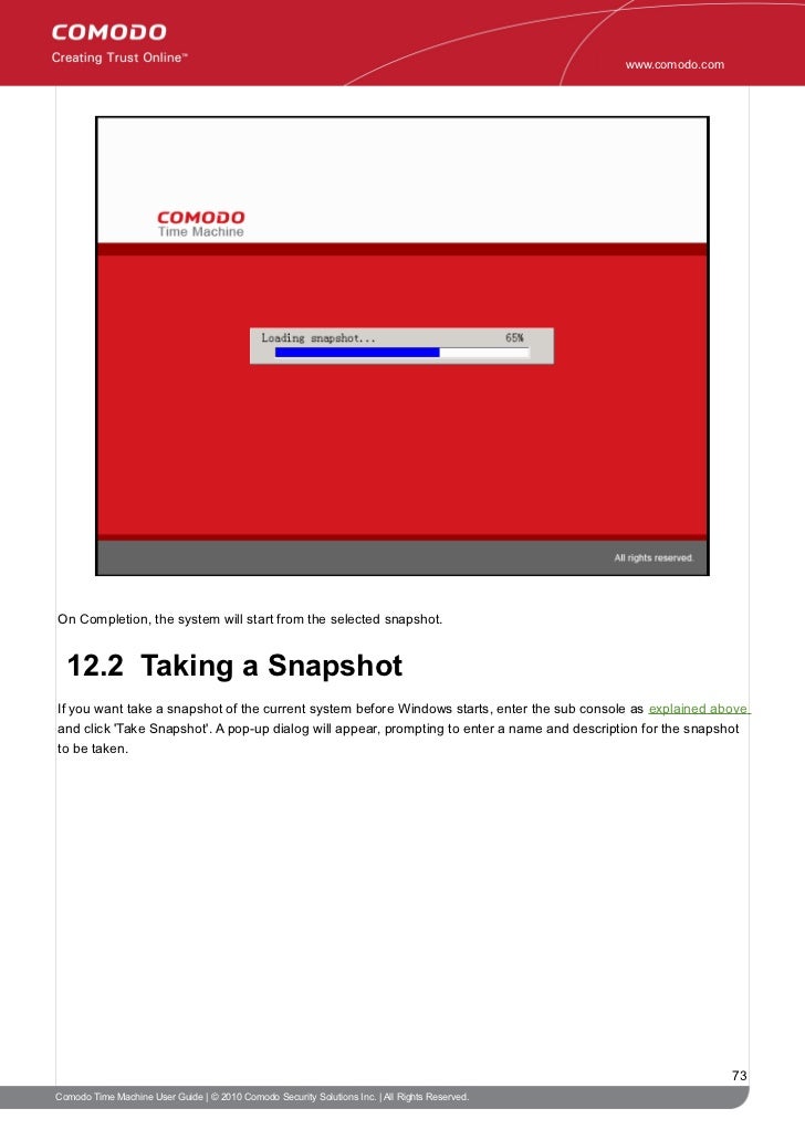 time machine comodo time machine comodo