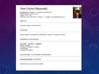 Como elaborar UM CURRICULO ATRATIVO