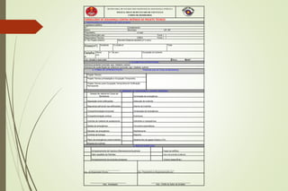 SECRETARIA DE ESTADO DOS NEGÓCIOS DA SEGURANÇA PÚBLICA
POLÍCIA MILITAR DO ESTADO DE SÃO PAULO
CORPO DE BOMBEIROS
FORMULÁRIO DE SEGURANÇA CONTRA INCÊNDIO DE PROJETO TÉCNICO
1. IDENTIFICAÇÃO DA EDIFICAÇÃO E/OU ÁREA DE RISCO
Logradouro público:
N.º. Complemento:
Bairro: Município: UF: SP
Proprietário: e-mail:
Responsável pelo uso: Fone: ( )
Responsável Técnico: CREA: Fone: ( )
N.º do Projeto anterior: Decreto Estadual adotado (nº e ano):
Áreas(m²): Existente A construir: Total:
Detalhe
s:
Altura:
(m)
n.º de pav.: Ocupação do subsolo:
Uso, divisão e descrição: Risco: MJ/m²
2. ELEMENTOS ESTRUTURAIS
Estrutura portante (concreto, aço, madeira, outros):
Estrutura de sustentação da cobertura (concreto, aço, madeira, outros):
3. FORMA DE APRESENTAÇÃO Protocolo (uso do Corpo de Bombeiros)
Projeto Técnico
Projeto Técnico p/Instalação e Ocupação Temporária
Projeto Técnico para Ocupação Temporária em Edificação
Permanente
4. MEDIDAS DE SEGURANÇA CONTRA INCÊNDIO
Acesso de viatura do Corpo de
Bombeiros Iluminação de emergência
Separação entre edificações Detecção de incêndio
Segurança estrutural nas edificações Alarme de incêndio
Compartimentação horizontal Sinalização de emergência
Compartimentação vertical Extintores
Controle de material de acabamento Hidrantes e mangotinhos
Saídas de emergência Chuveiros automáticos
Elevador de emergência Resfriamento
Controle de fumaça Espuma
Plano de emergência contra incêndio Sistema fixo de gases limpos e CO2
Brigada de incêndio
5. RISCOS ESPECIAIS
Armazenamento de líquidos inflamáveis/combustíveis Fogos de artifício
Gás Liquefeito de Petróleo Vaso sob pressão (caldeira)
Armazenamento de produtos perigosos Outros (especificar)
______________________________
Ass.: do Responsável Técnico
____________________________________
Ass.: Proprietário ou Responsável pelo uso:
_______________________________
Ass.: Analisador:
__________________________________
Ass.: Chefe do Setor de Análise:
 