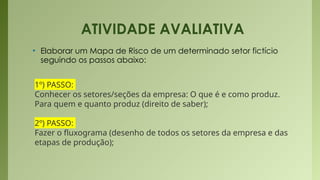 Como elaborar o Mapa de Risco e doenças ocupacionais | PPTX