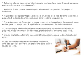 Como Elaborar Uma Proposta Comercial.