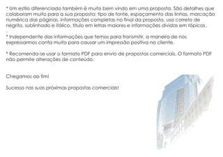 Como Elaborar Uma Proposta Comercial.