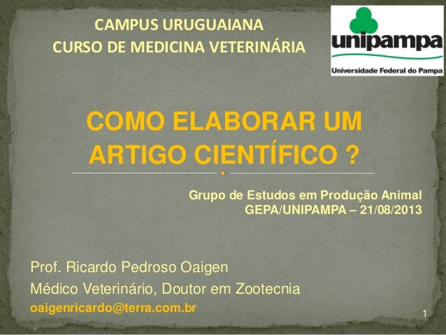 Elaborar um artigo