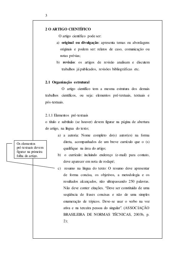 Como montar um artigo cientifico