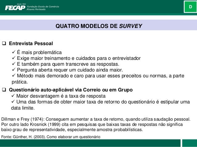 Como elaborar um questionario