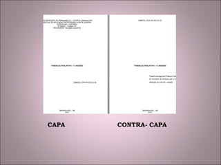 CAPA CONTRA- CAPA
 