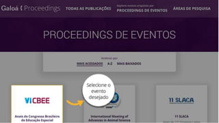 Como encontrar um código doi no Galoá { Proceedings 