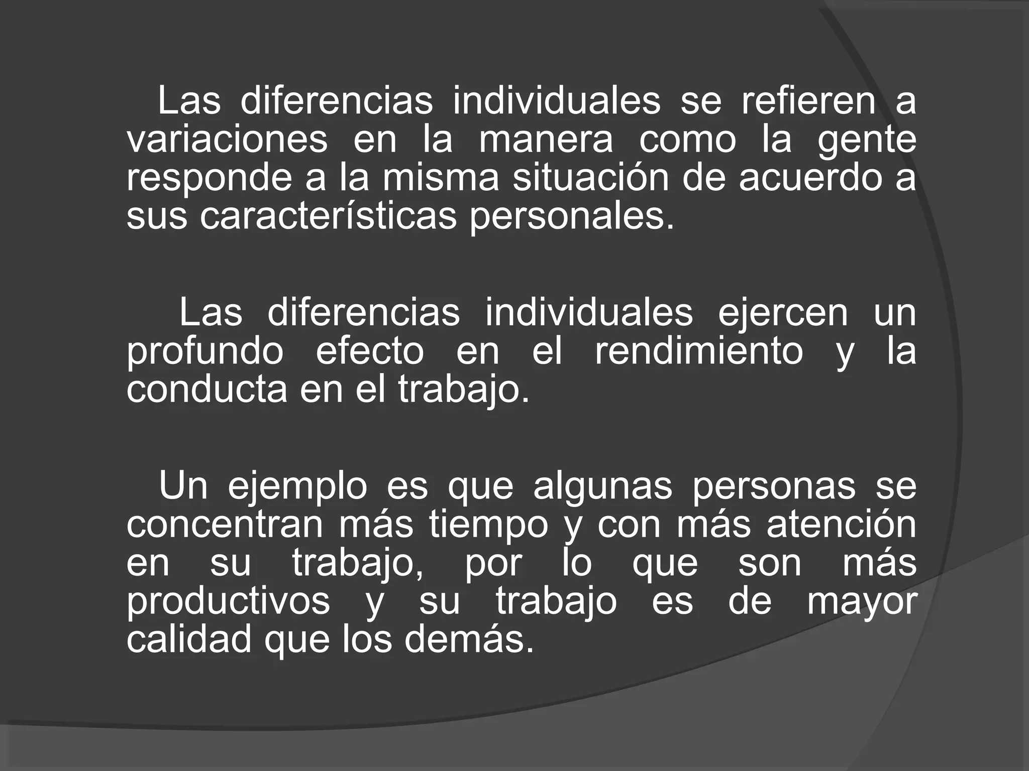 Como entender las diferencias individuales cun | PPT