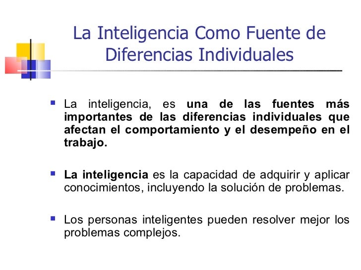 Como Entender Las Diferencias Individuales Ii