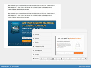 Newsletters no WordPress @RafaelFunchal
 