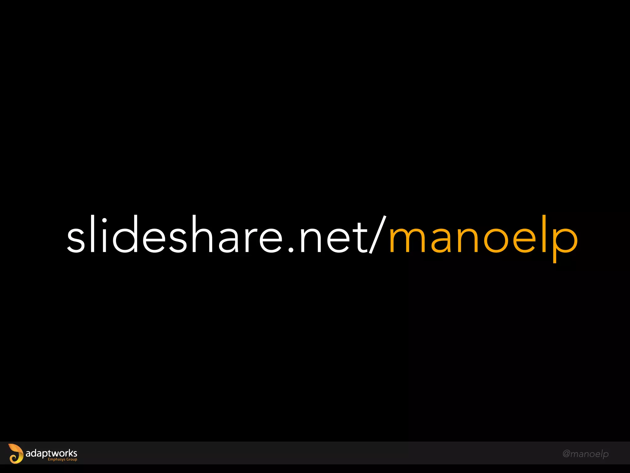 @manoelp
slideshare.net/manoelp
@manoelp
 
