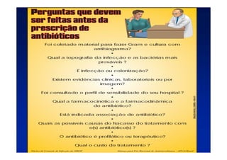 Como escolher antibioticos