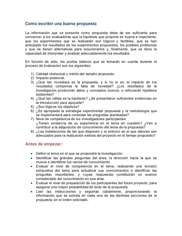 Una Guía Para Principiantes Para Escribir Una Propuesta De Proyecto ...