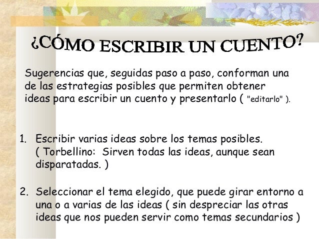 Pasos Para Escribir Un Cuento Como Escribir Un Libro - vrogue.co