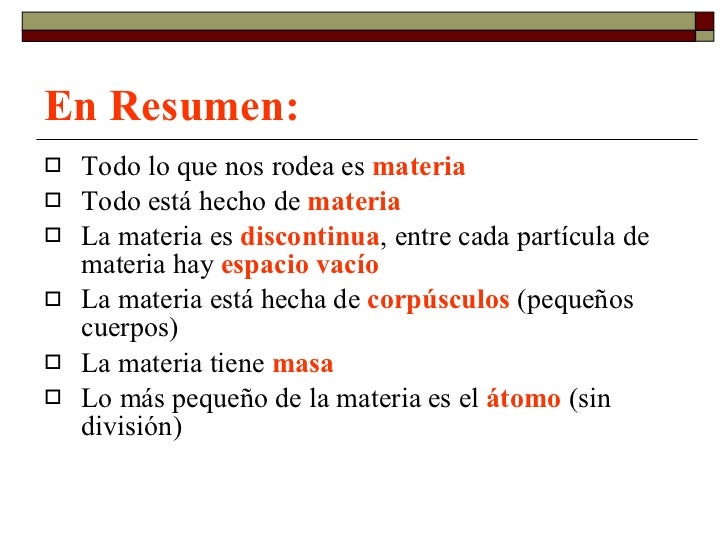 Que Es La Materia Y Como Esta Compuesta Material Colección