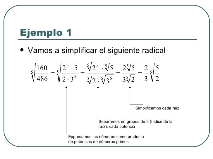 Como evaluar expresiones (potencias y raíces)