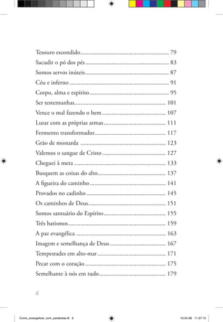 Como Evangelizar Com Parabolas
