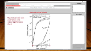 Repare que neste caso
aqui, temos uma
escala logarítmica no
eixo y.
24
 