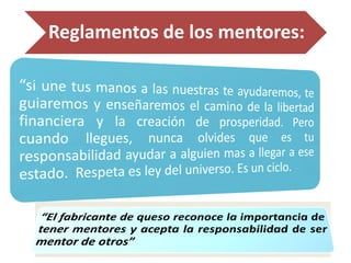 Reglamentos de los mentores:
 