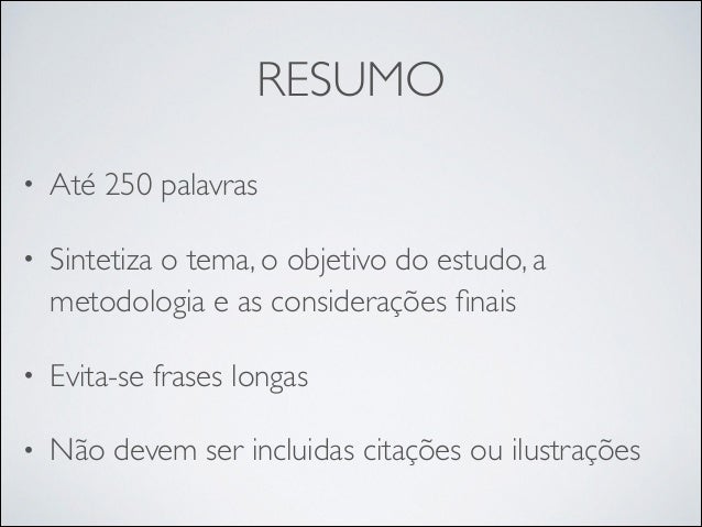 Como fazer resumo de artigo academico Como fazer resumo de artigo academico