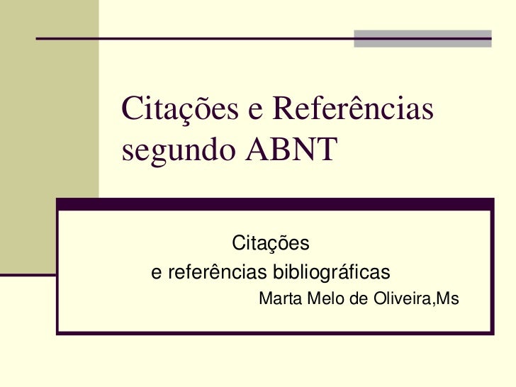 Citação em slide